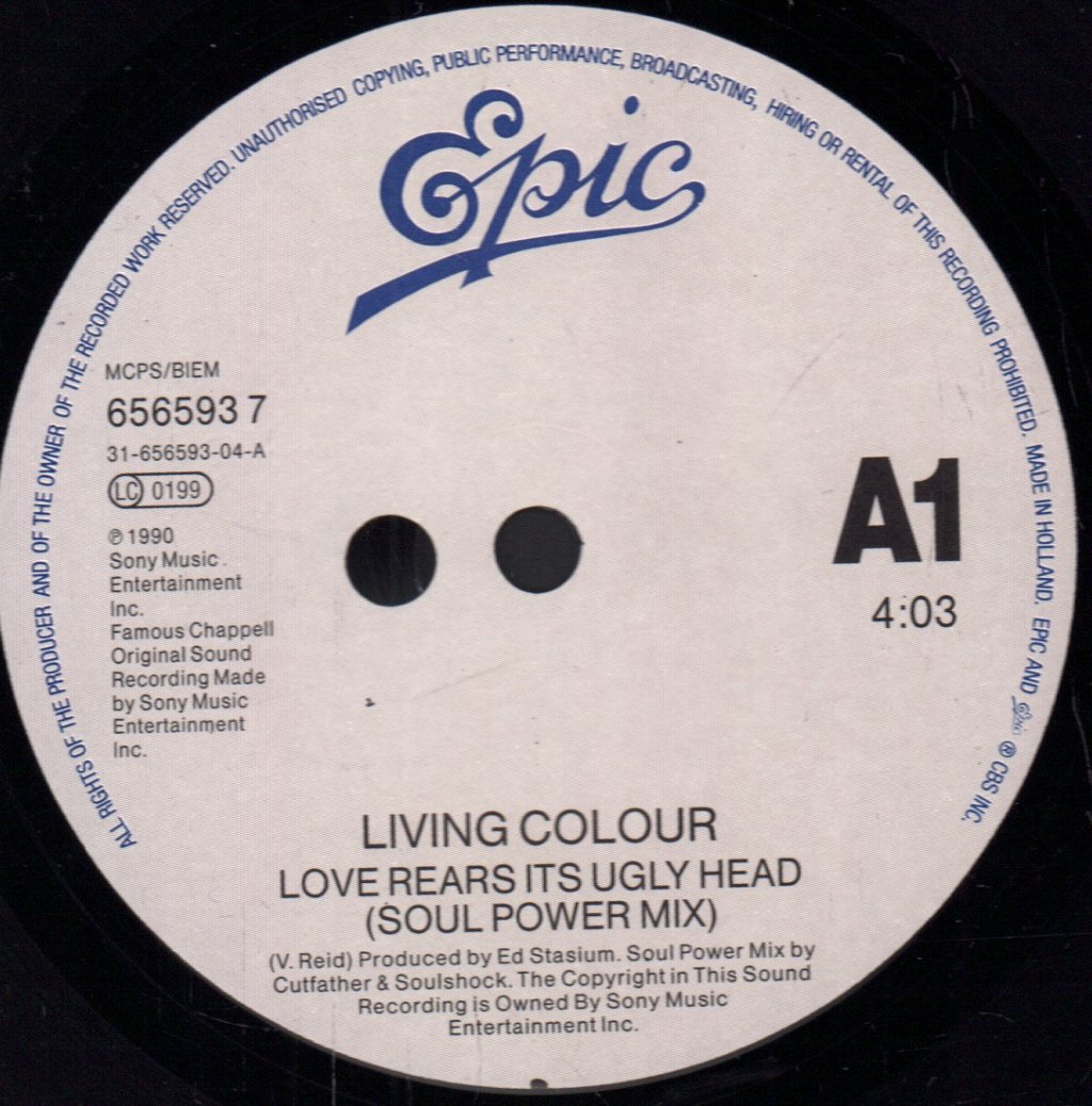 Living Colour - Love Rears It's Ugly Head - 7 Inch