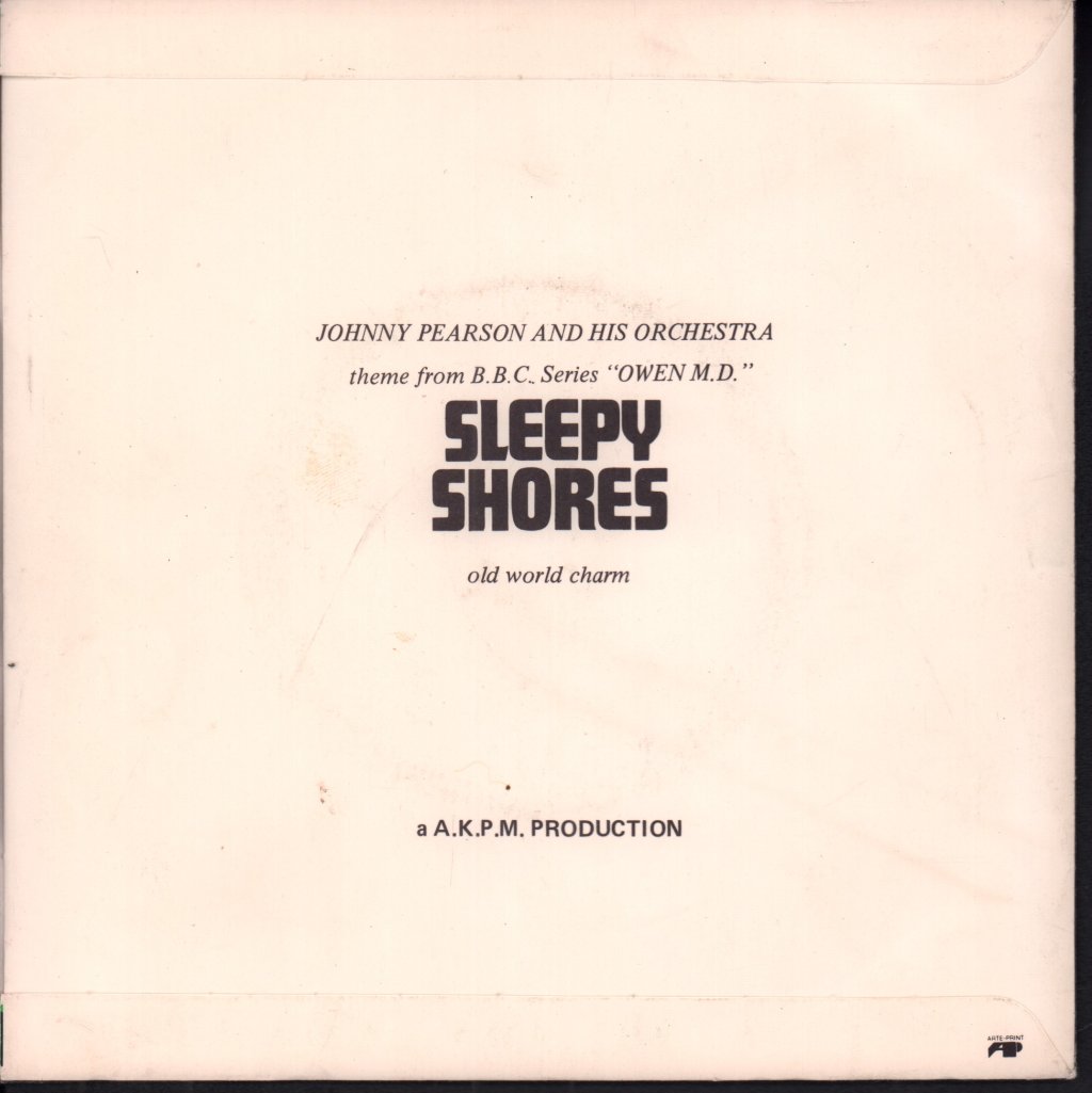 Johnny Pearson And His Orchestra - Sleepy Shores - 7 Inch