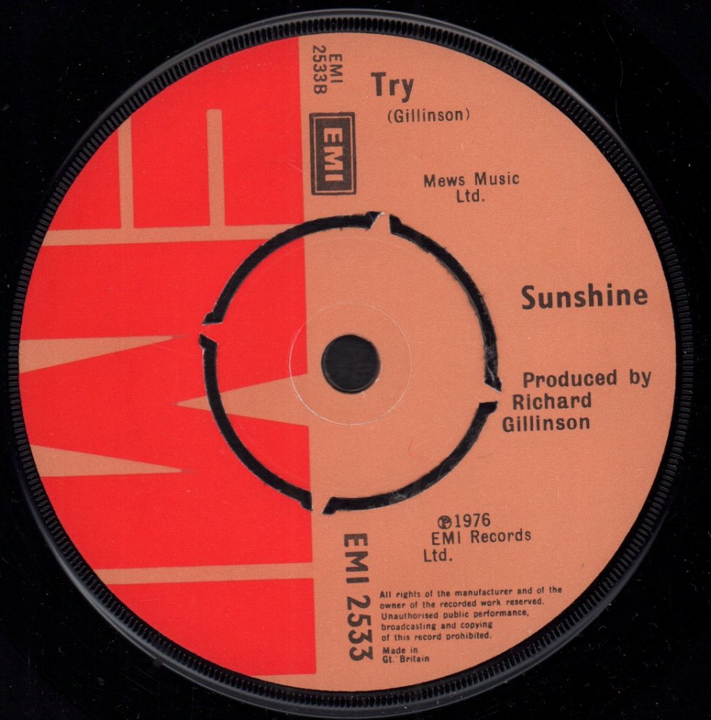 Sunshine (70'S Group) - Bye Bye Mamma - 7 Inch