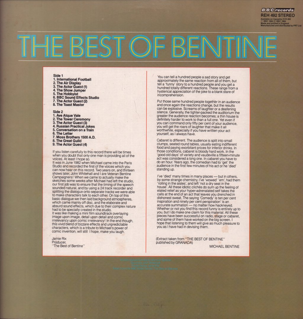 Michael Bentine - Best Of Bentine - Lp