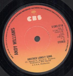 Andy Williams - Another Lonely Song - 7 Inch