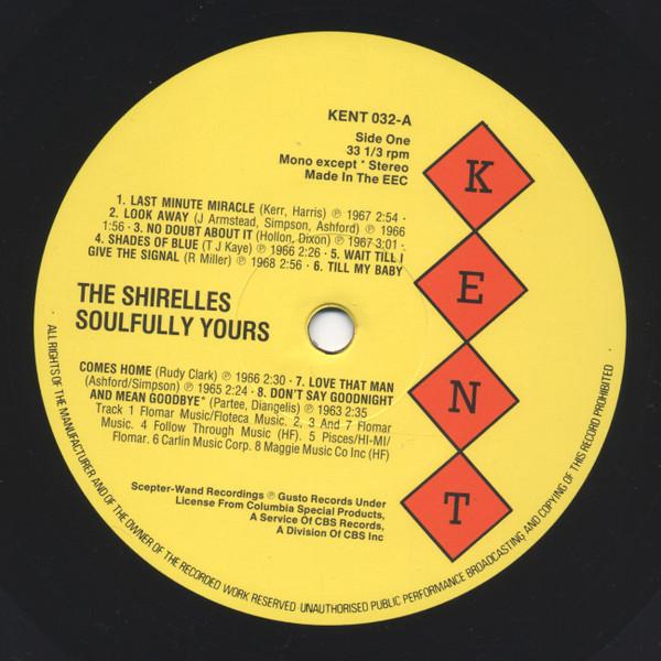 Shirelles - Soulfully Yours - Lp