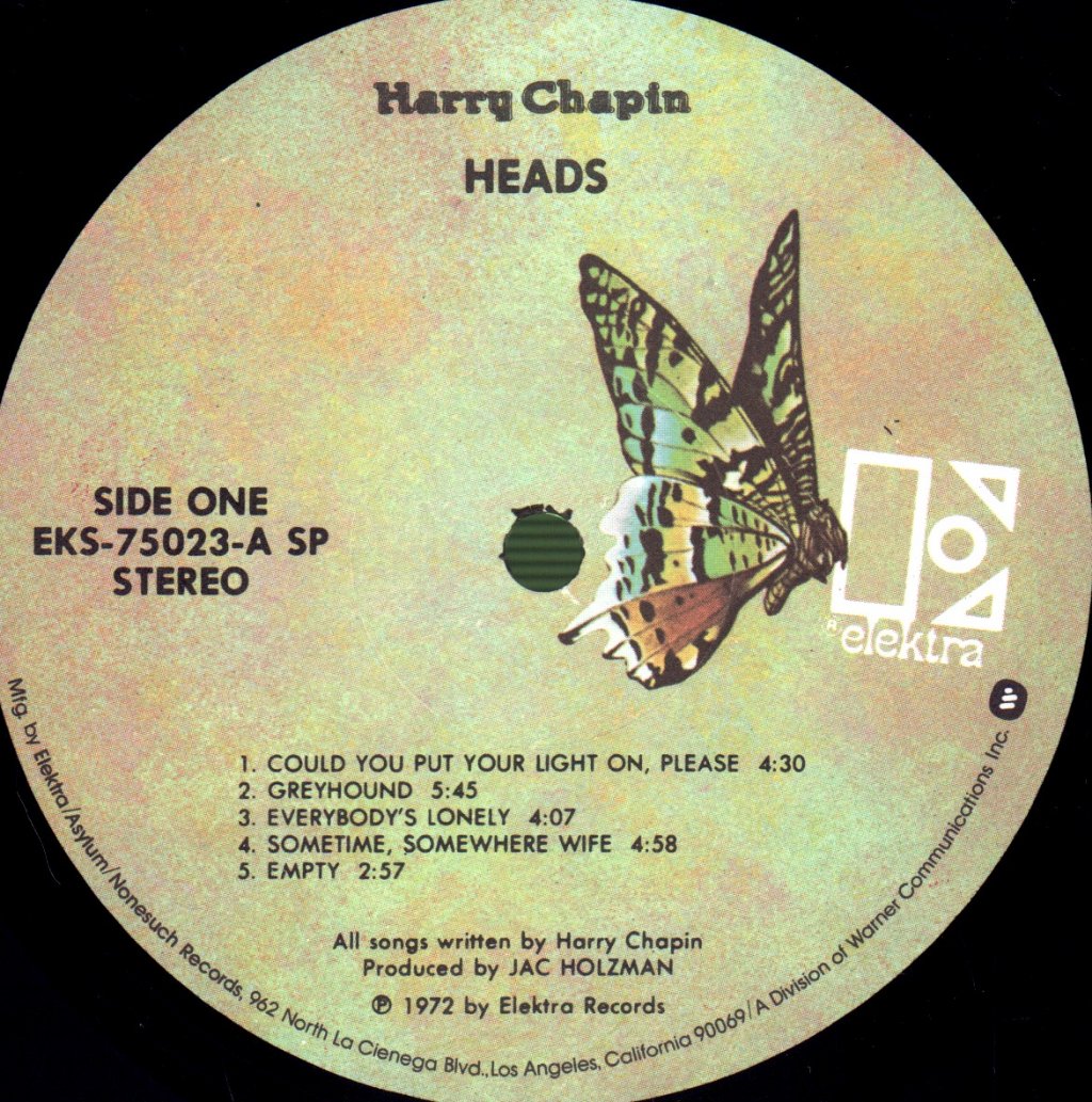 Harry Chapin - Heads & Tales - Lp