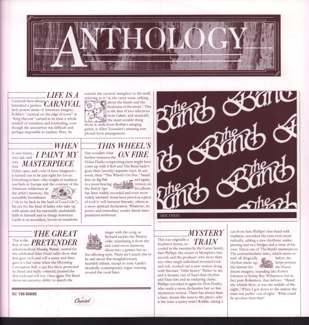 Band - Anthology - Double Lp