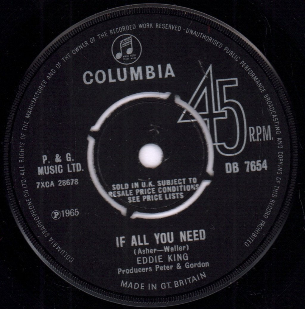 Eddie King - I Wanna Love Her So Bad - 7 Inch