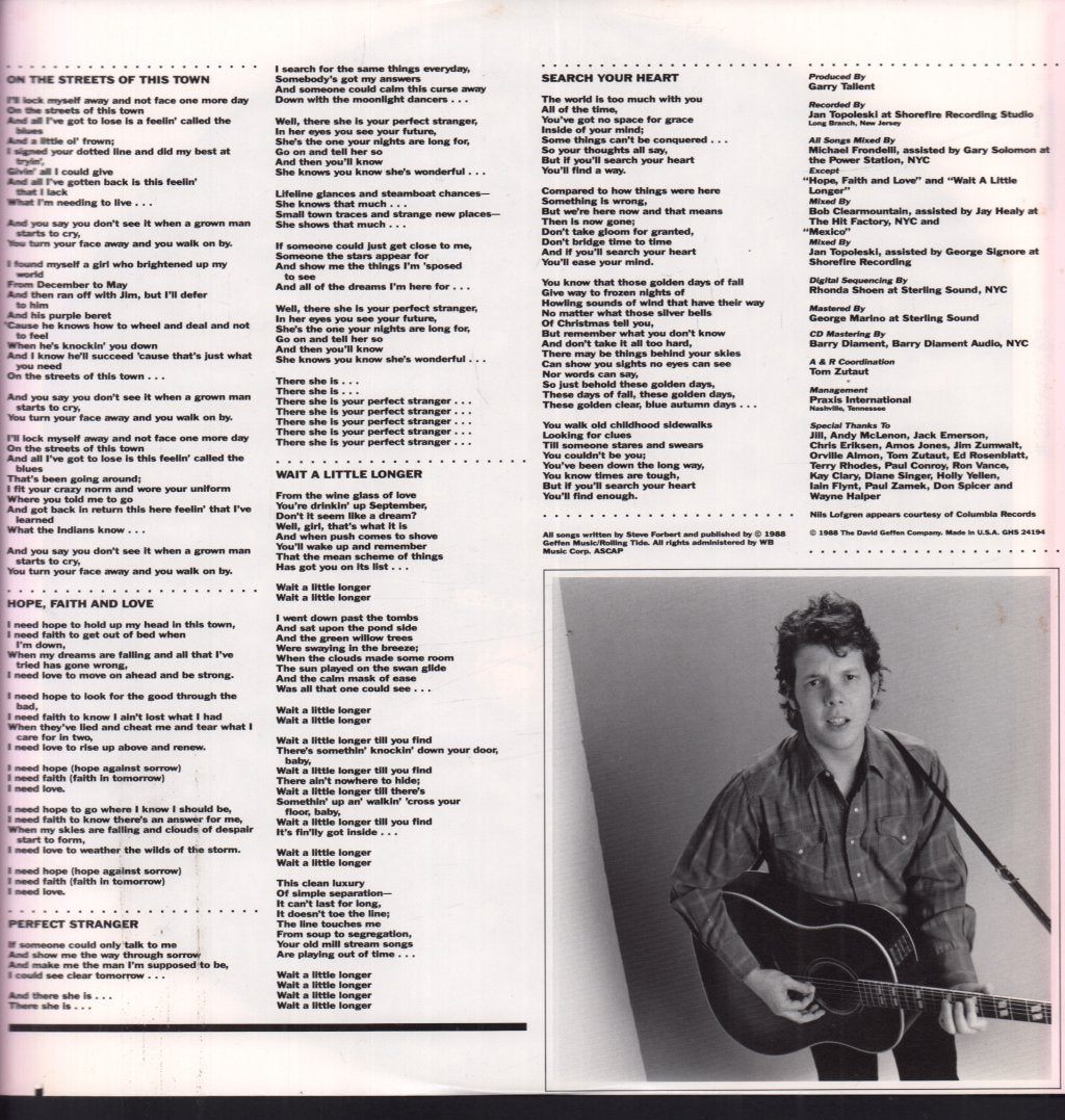 Steve Forbert - Streets Of This Town - Lp