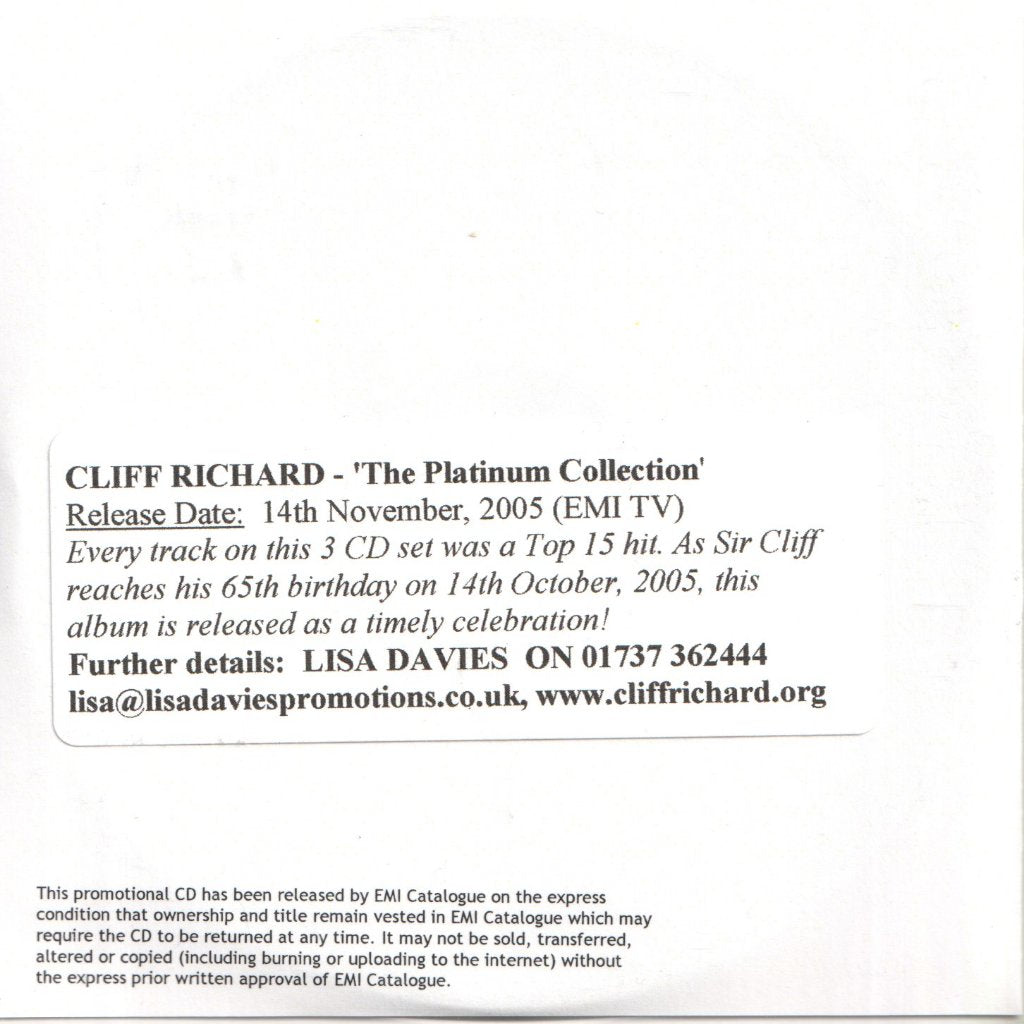Cliff Richard - Platinum Collection Disc 2 - Cdr