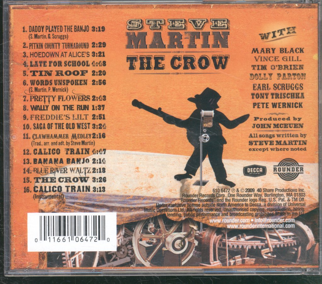 Steve Martin - Crow (New Songs For The Five-String Banjo) - Cd