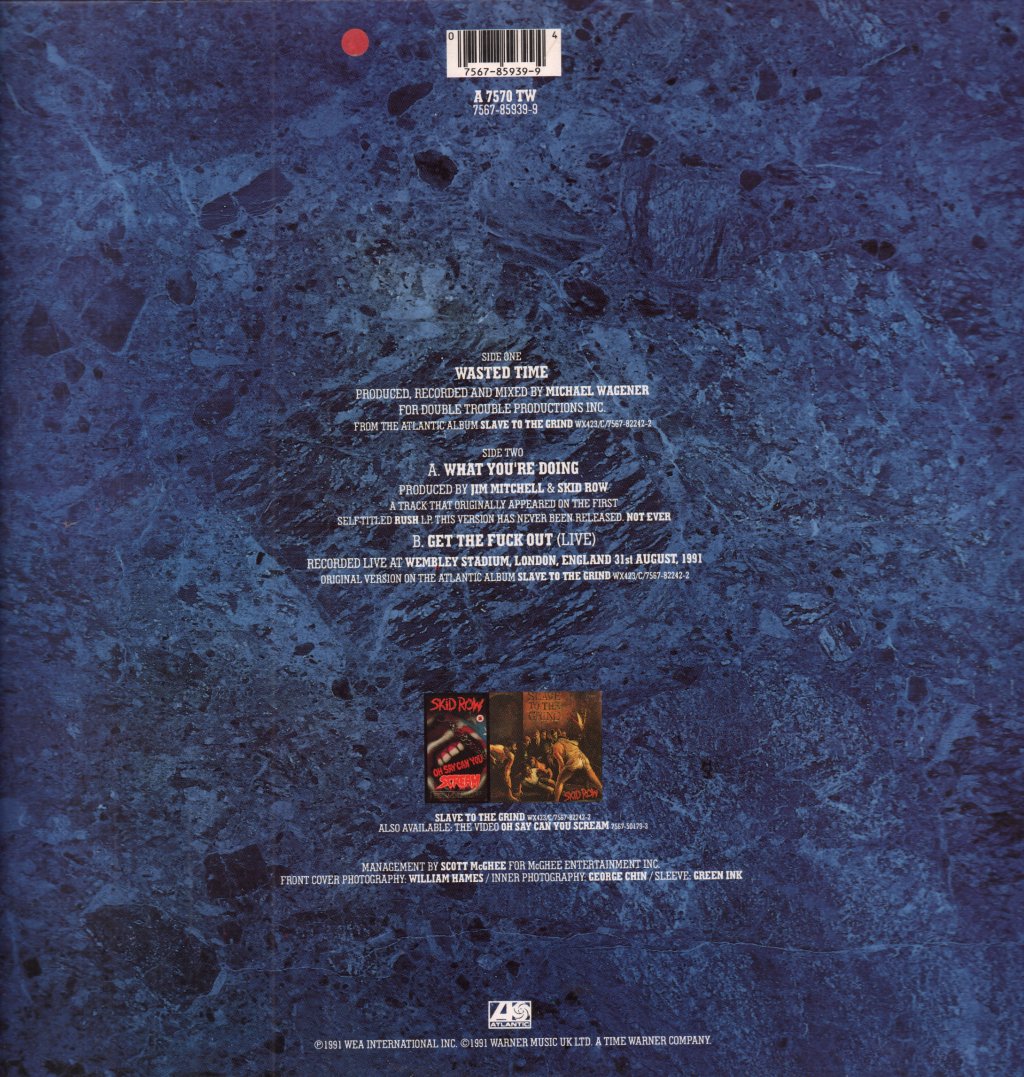 Skid Row - Wasted Time - 12 Inch