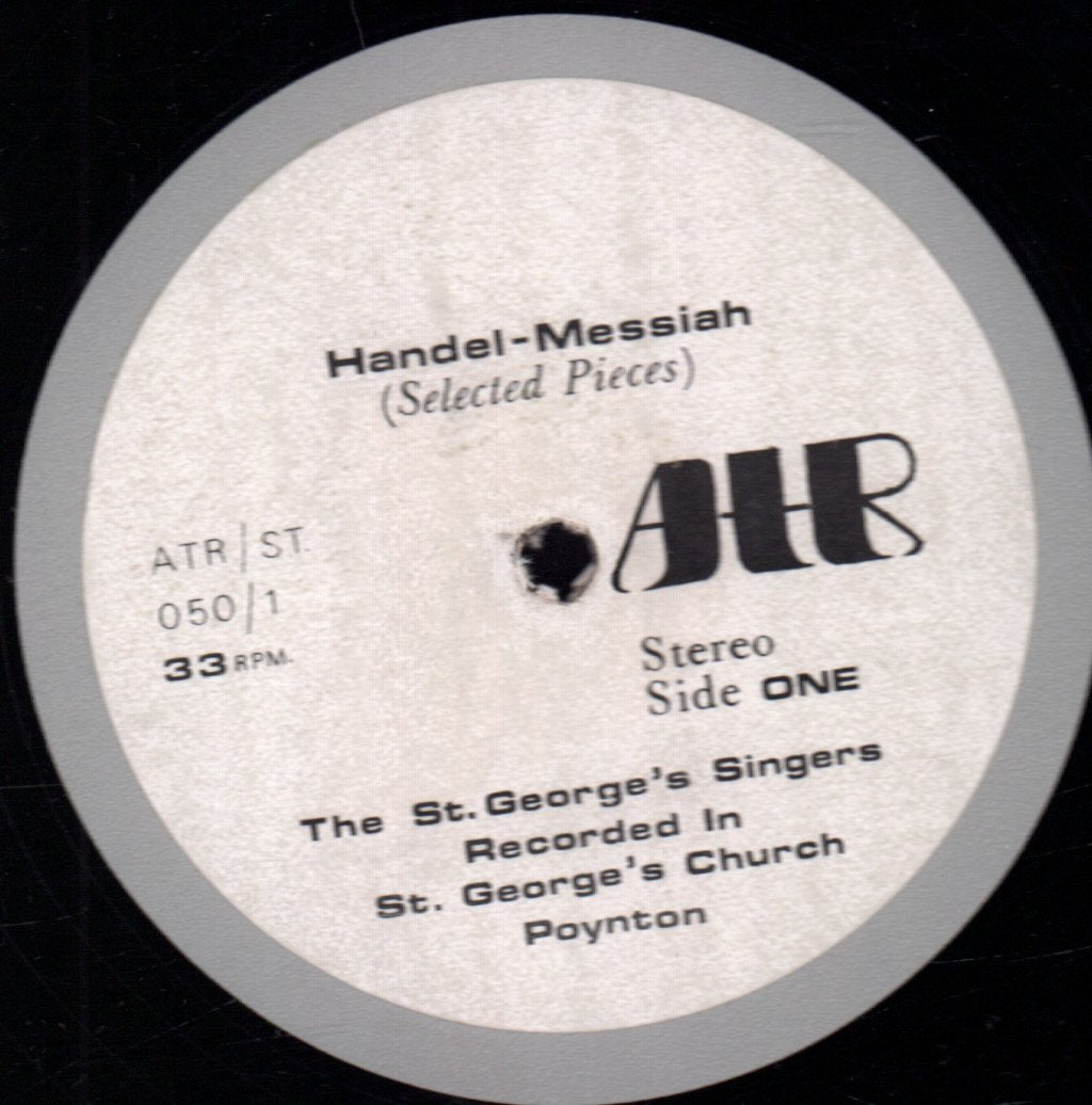 st. georges singers - handel-messiah selected pieces - Lp