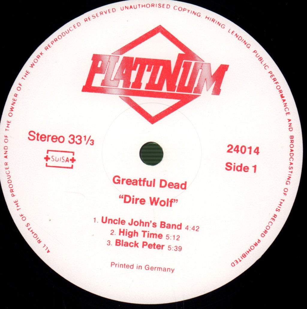 Grateful Dead - Dire Wolf - Lp