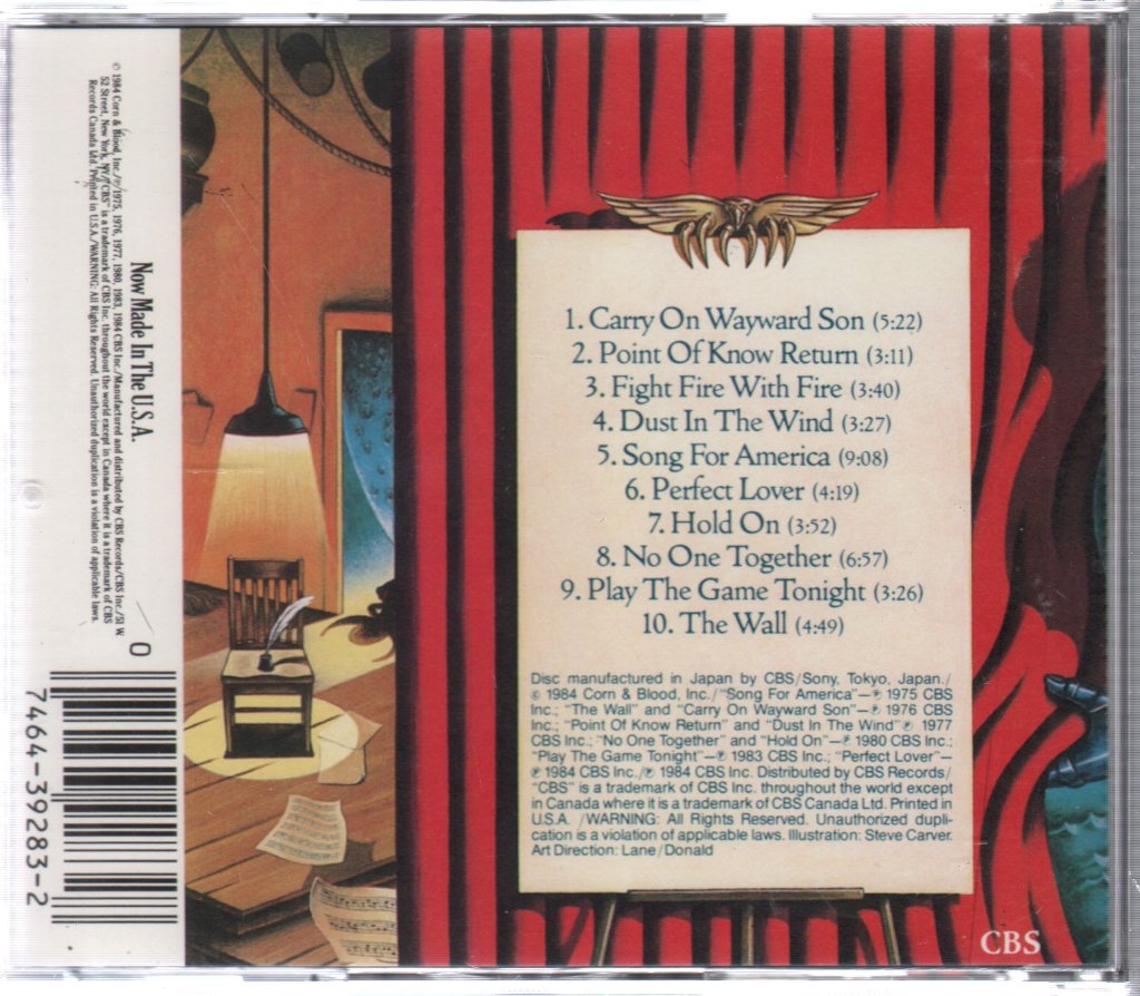 Kansas - Best Of Kansas - Cd