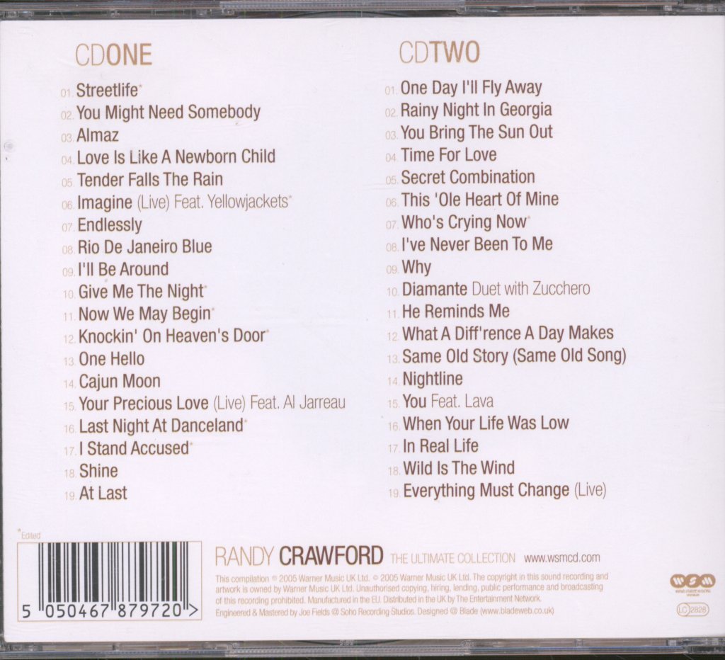 Randy Crawford - Ultimate Collection - Double Cd
