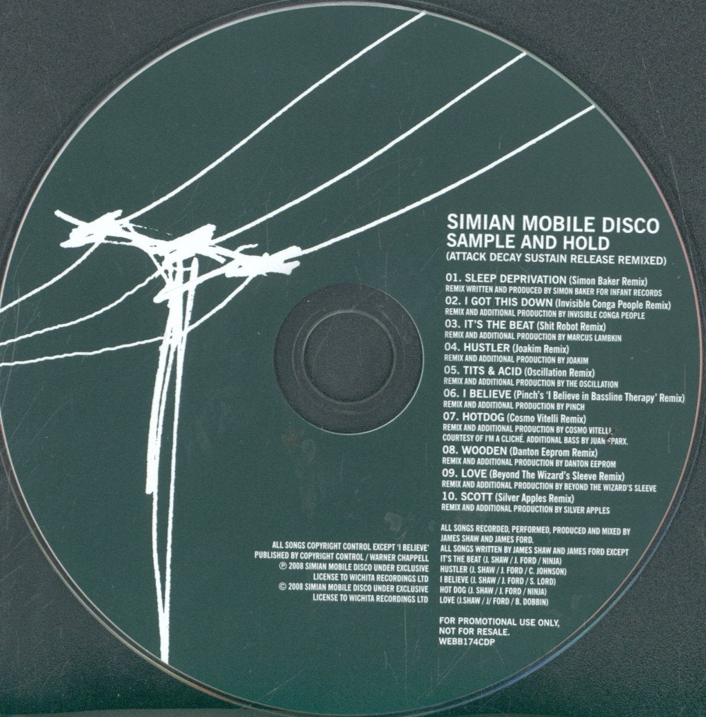 Simian Mobile Disco - Sample And Hold - Attack Decay Sustain Release Remixed - Cd