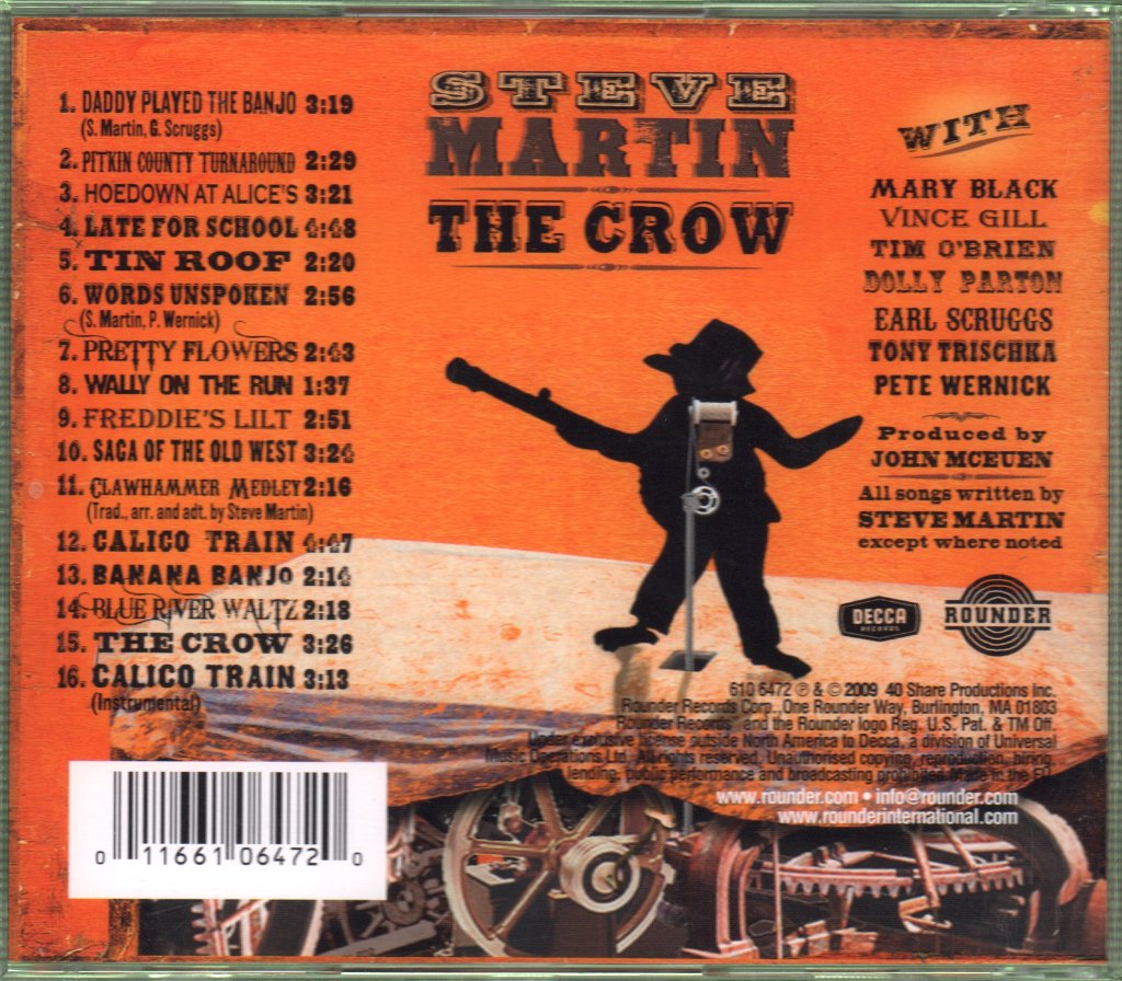 Steve Martin - Crow (New Songs For The Five-String Banjo) - Cd