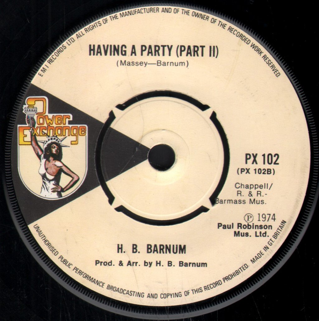 H.B.Barnum - Having A Party - 7 Inch