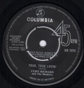 Cliff Richard - True True Lovin' - 7 Inch