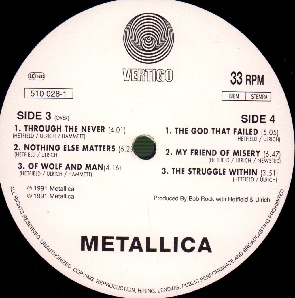 Metallica - Metallica - Double Lp