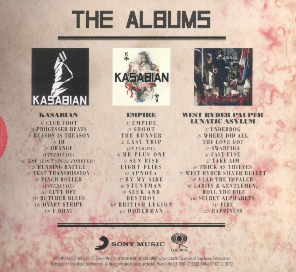 Kasabian - Albums - Cd Box Set