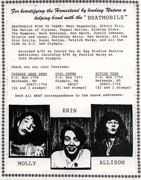 Bratmobile - Kiss And Ride - 7 Inch