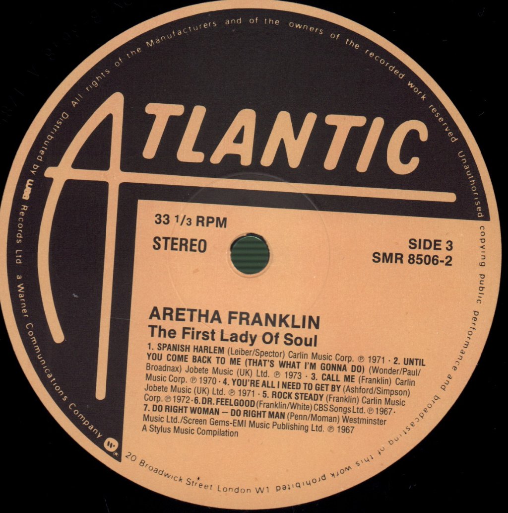 Aretha Franklin - First Lady Of Soul - Double Lp