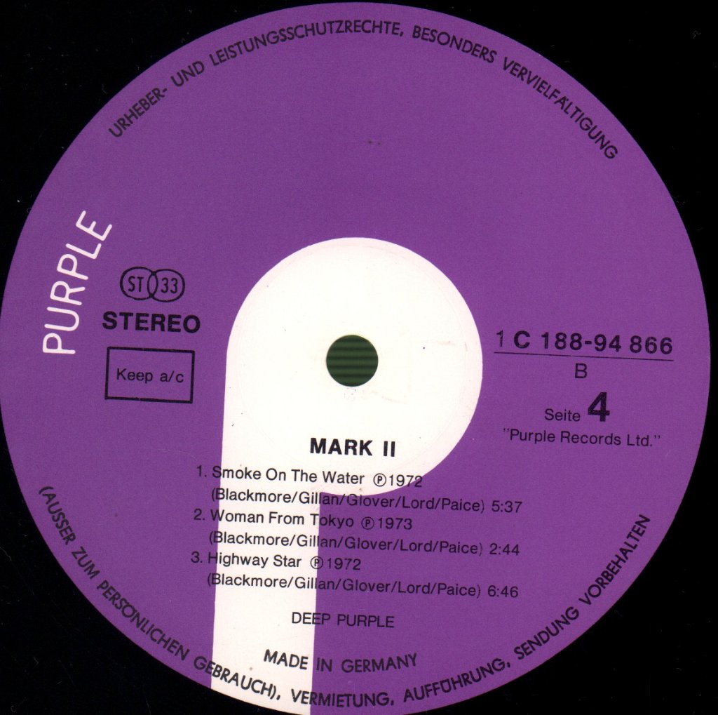 Deep Purple - Mark I and II - Double Lp