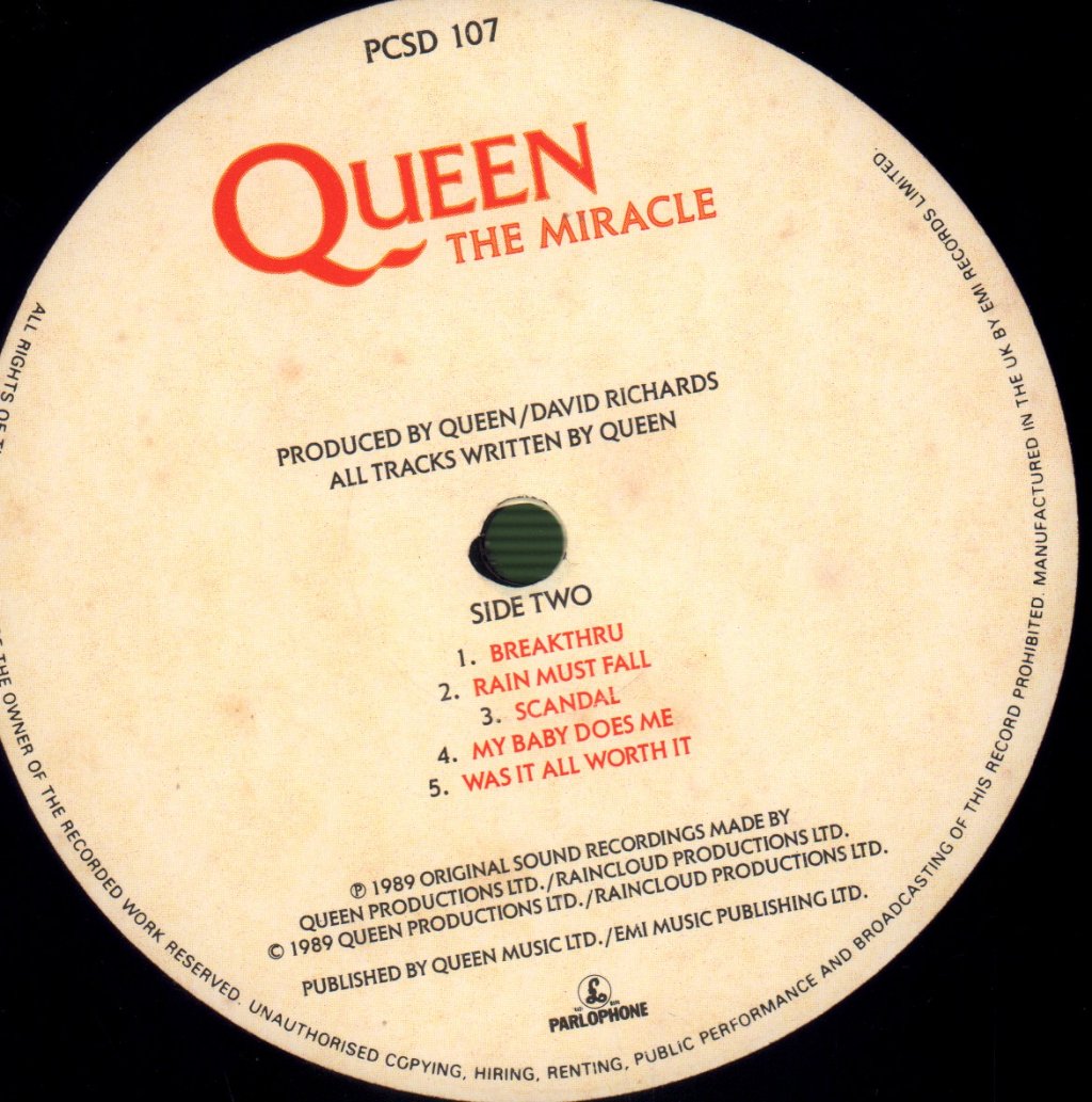 Queen - Miracle - Lp