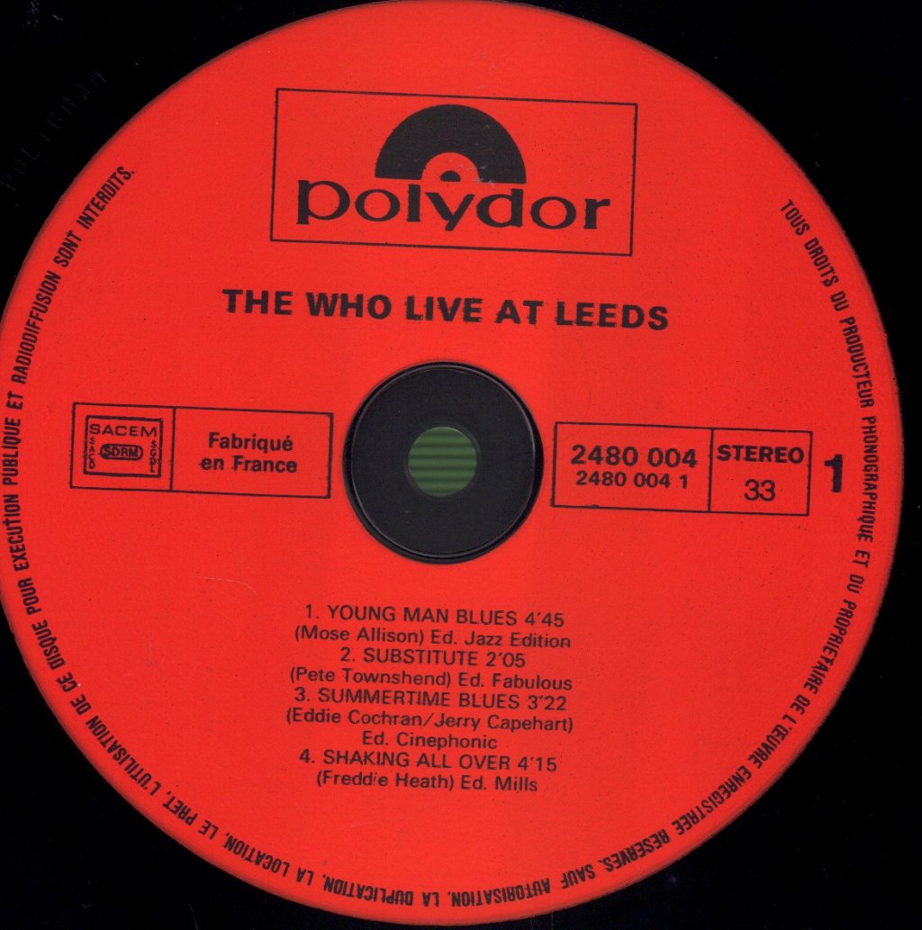 Who - Live At Leeds - Lp