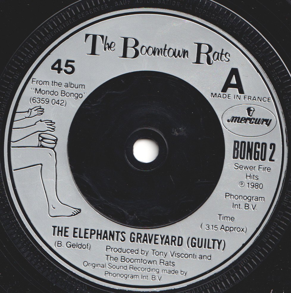 Boomtown Rats - Elephants Graveyard - 7 Inch