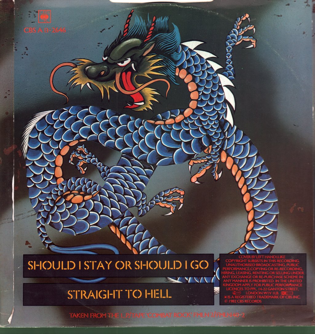 Clash - Should I Stay Or Should I Go / Straight To Hell - 12 Inch