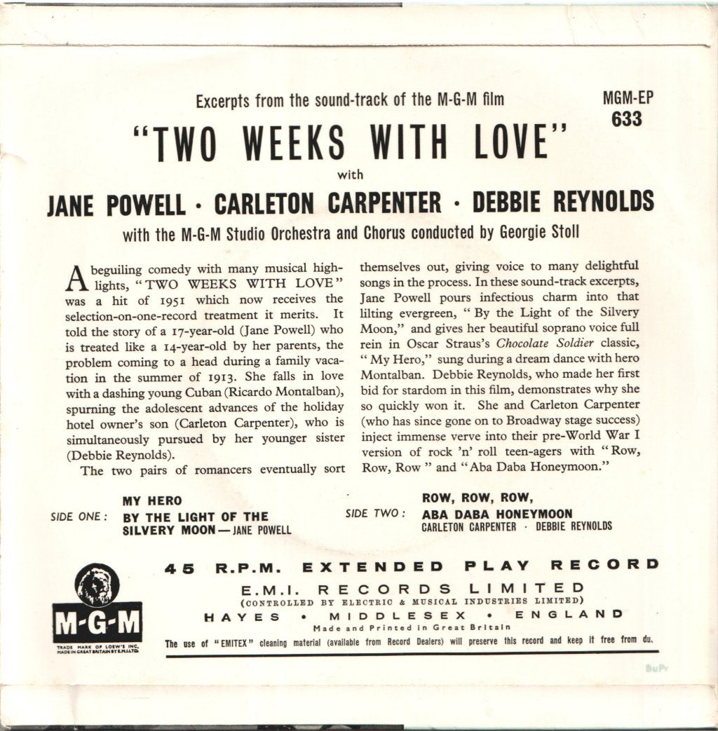 Various - Two Weeks With Love Excerpts - 7 Inch