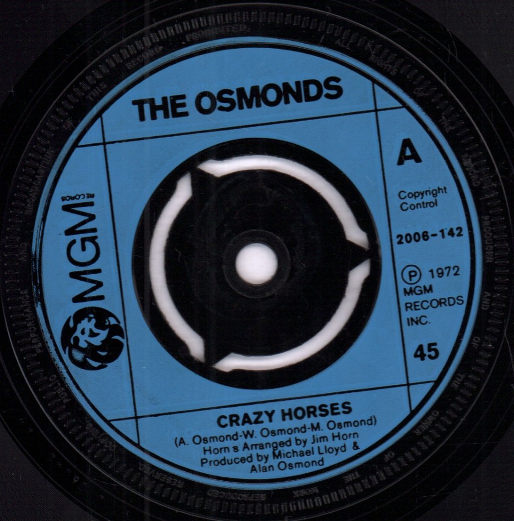 Osmonds - Crazy Horses - 7 Inch