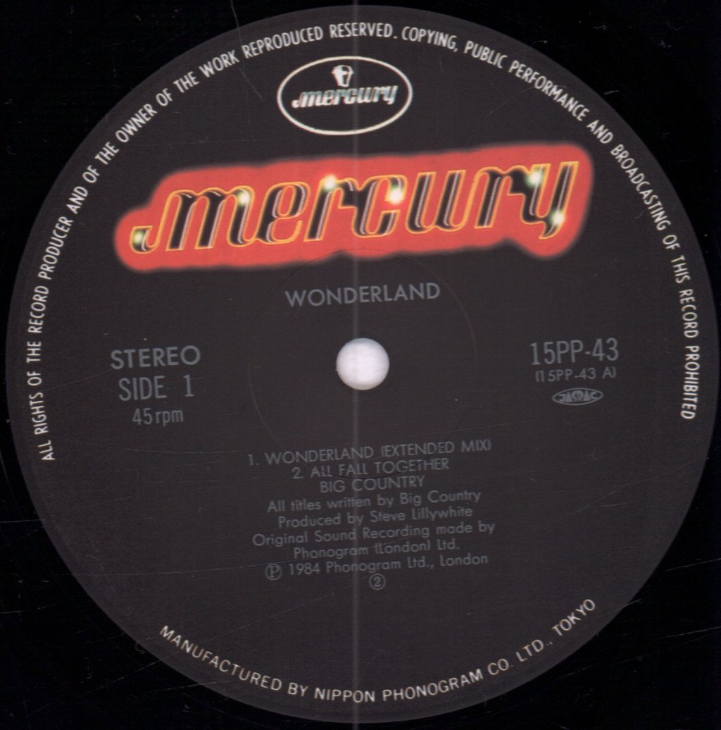 Big Country - Wonderland - 12 Inch
