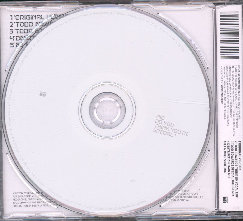 Nio - Do You Think You're Special? - Cd