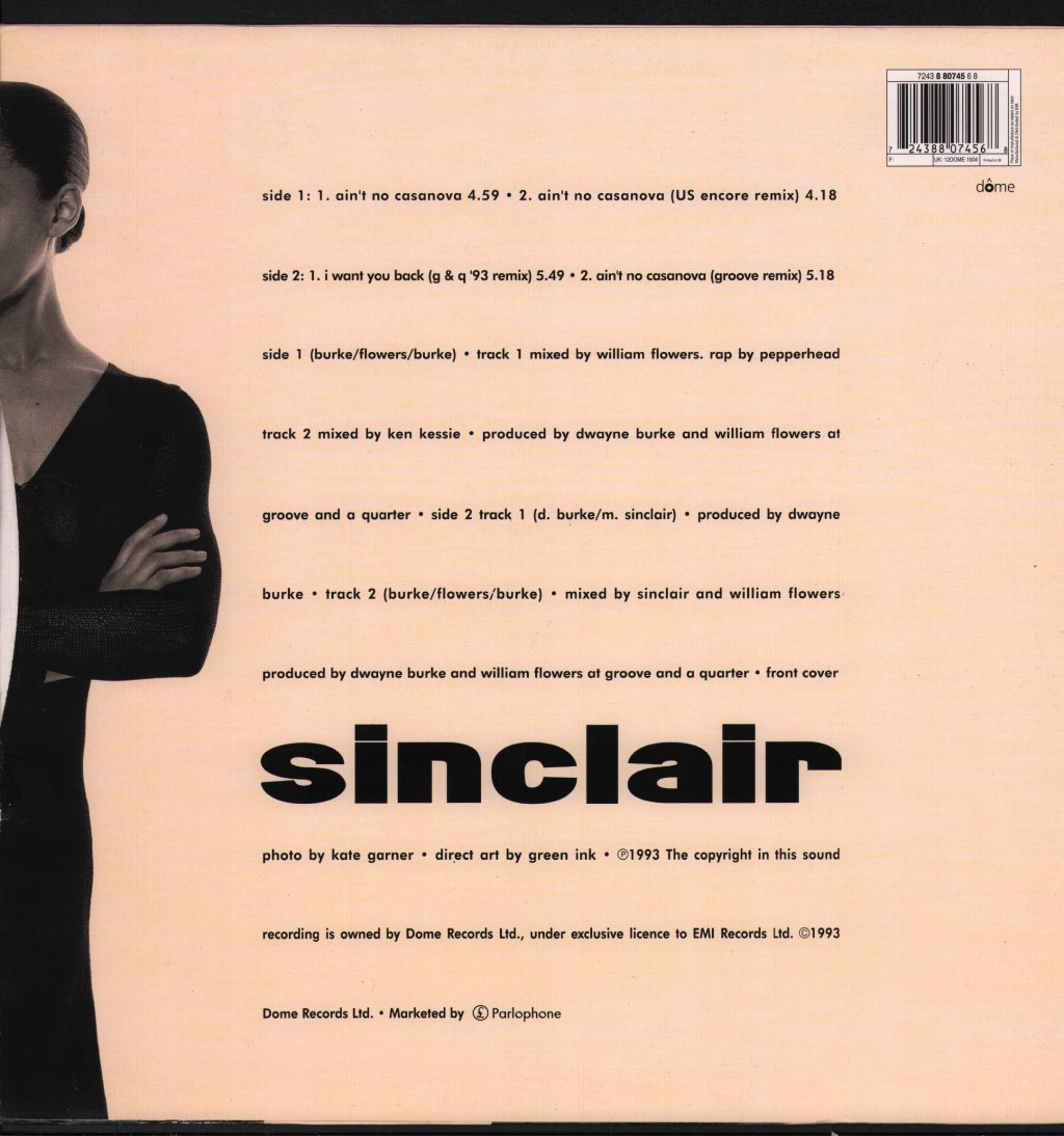 Sinclair - Ain't No Casanova - 12 Inch