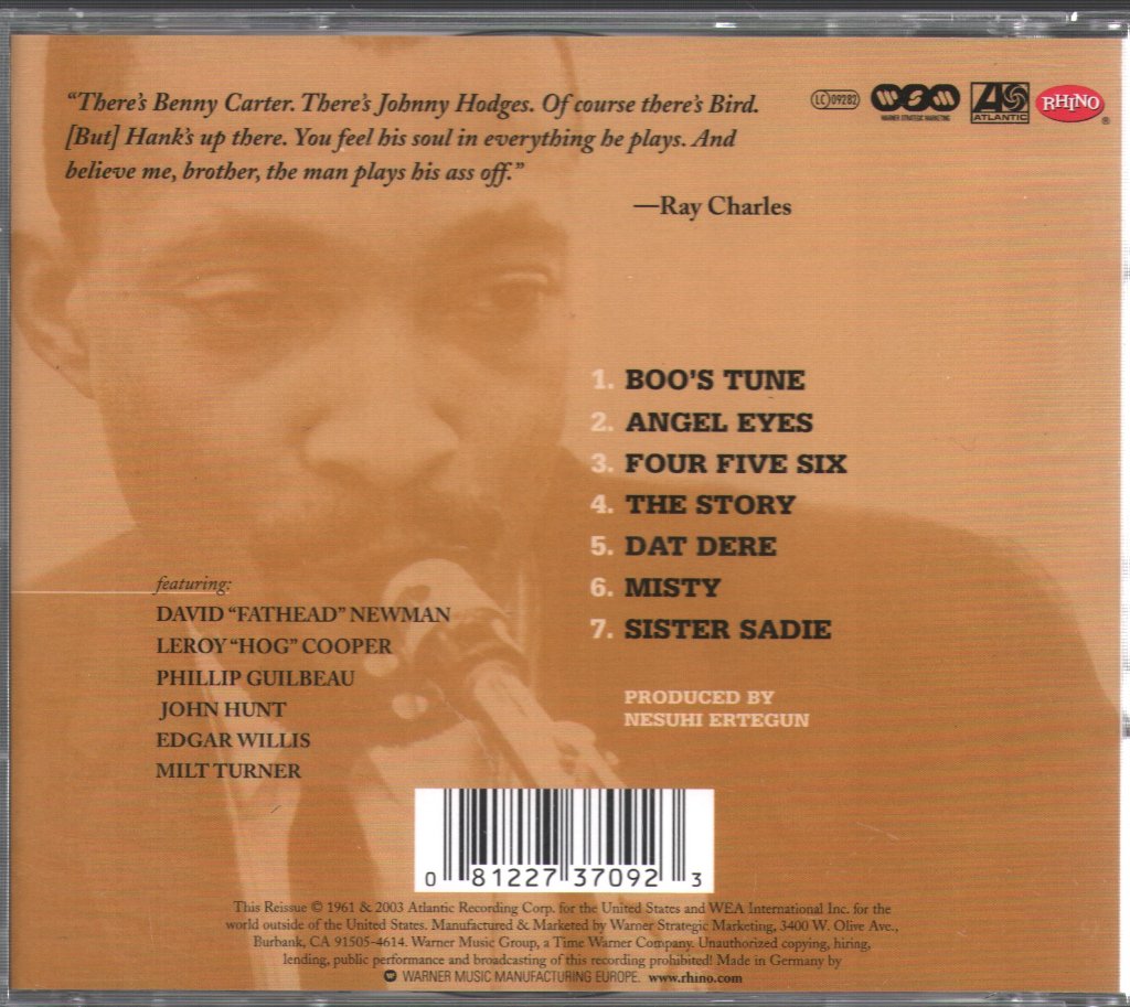 Hank Crawford - More Soul - Cd