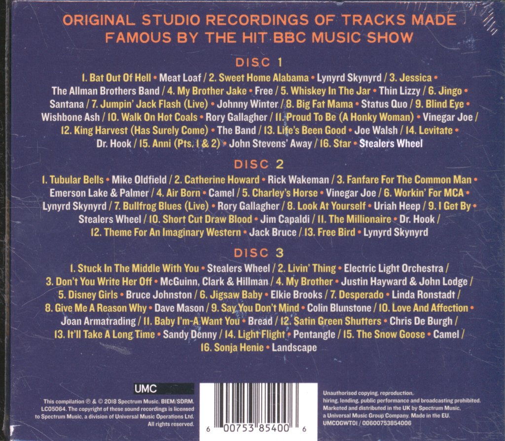 Various Artists - Old Grey Whistle Test Easy Riders - Triple Cd