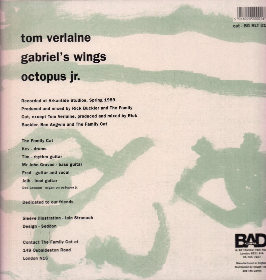 Family Cat - Tom Verlaine - 12 Inch
