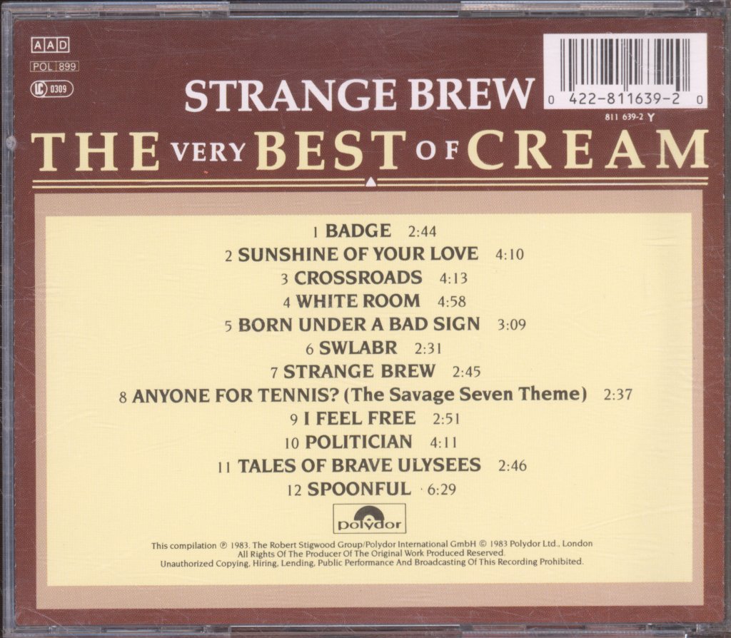 Cream - Strange Brew - The Very Best Of Cream - Cd