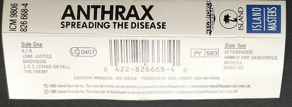 Anthrax - Spreading The Disease - Cassette