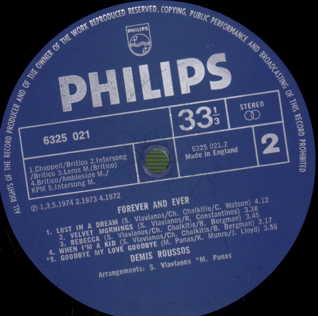 Demis Roussos - Forever And Ever - Lp