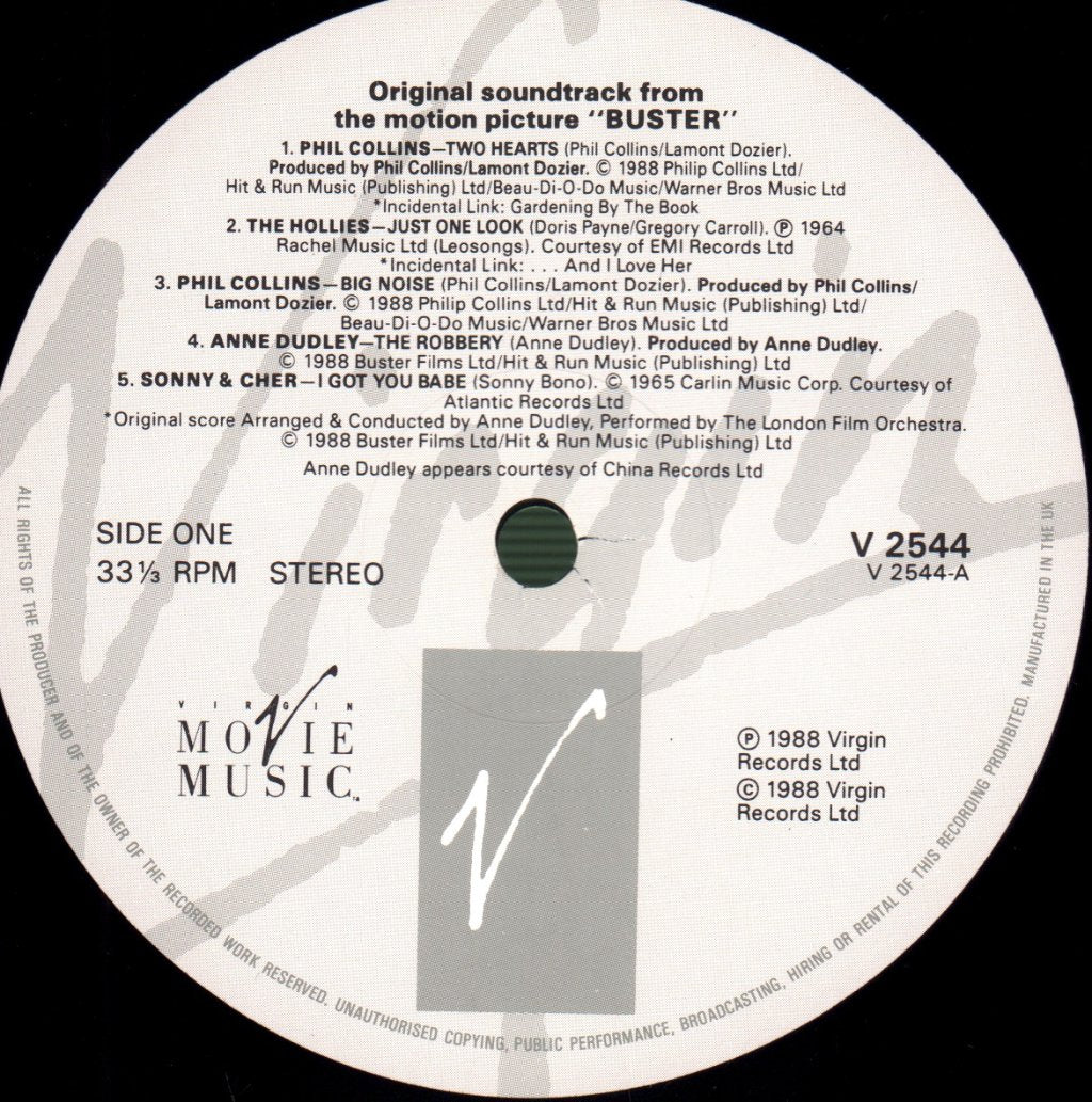 Various Artists - Buster (Original Motion Picture Soundtrack) - Lp