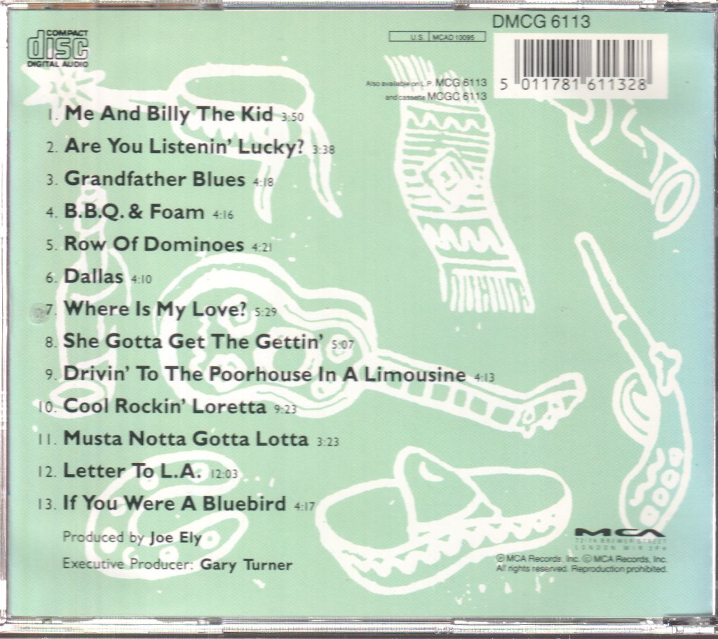 Joe Ely - Live At Liberty Lunch - Cd