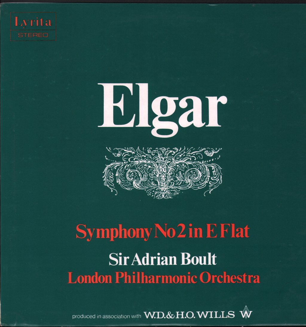 Sir Adrian Boult - Elgar - Symphony No.2 In E Flat - Lp