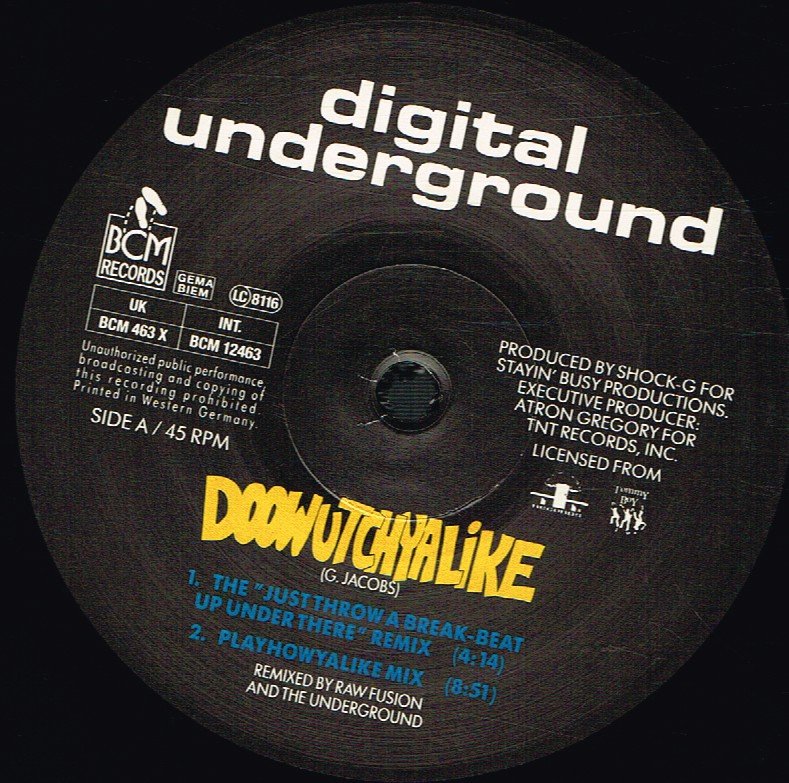 Digital Underground - Doowutchyalike/Packet Man - 12 Inch