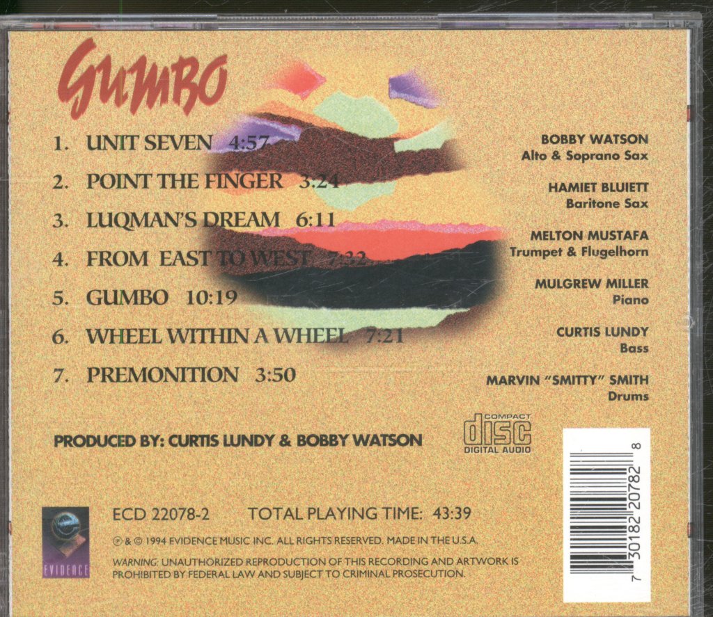 Bobby Watson And The Horizon Quintet - Gumbo - Cd