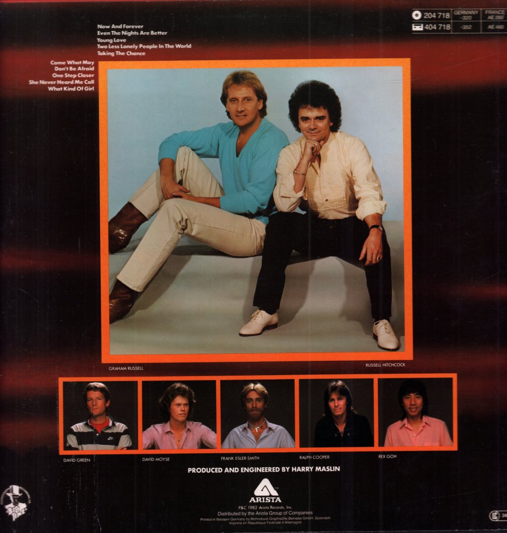 Air Supply - Now And Forever - Lp