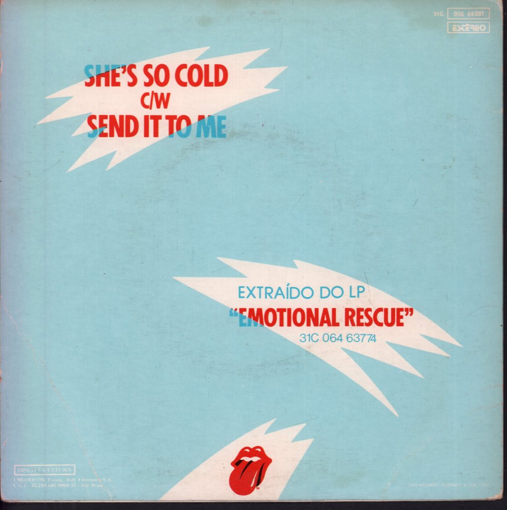 Rolling Stones - She's So Cold - 7 Inch