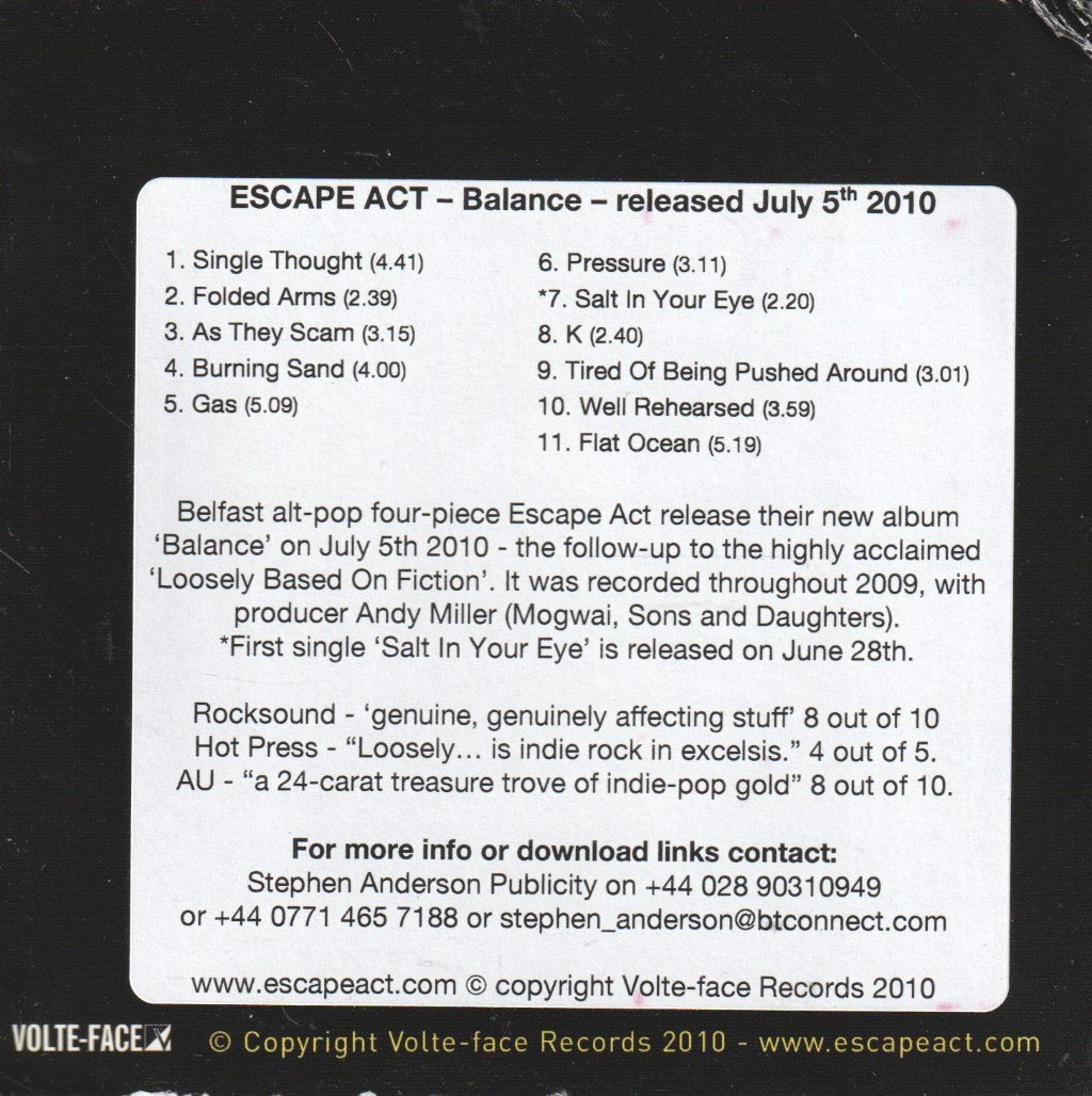 Escape Act - Balance - Cd