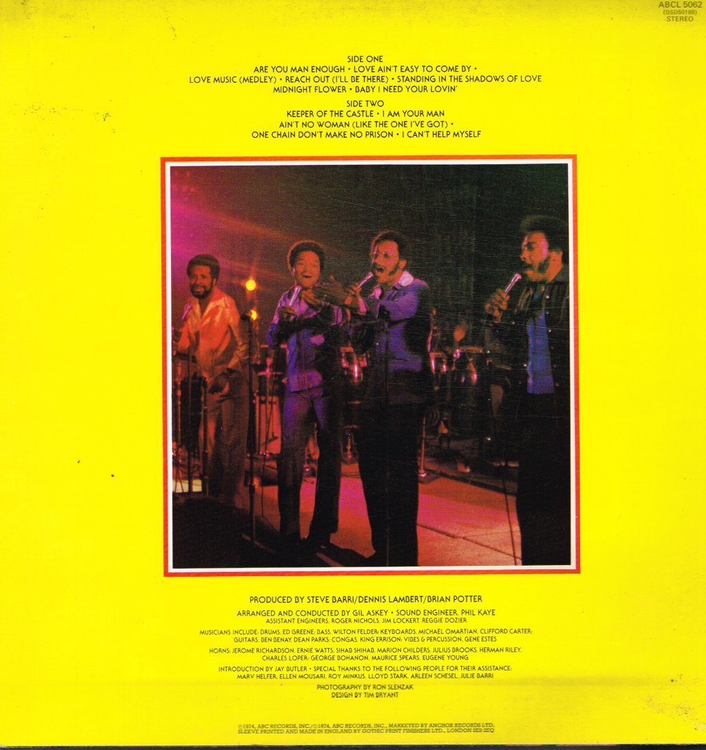 Four Tops - Live & In Concert - Lp